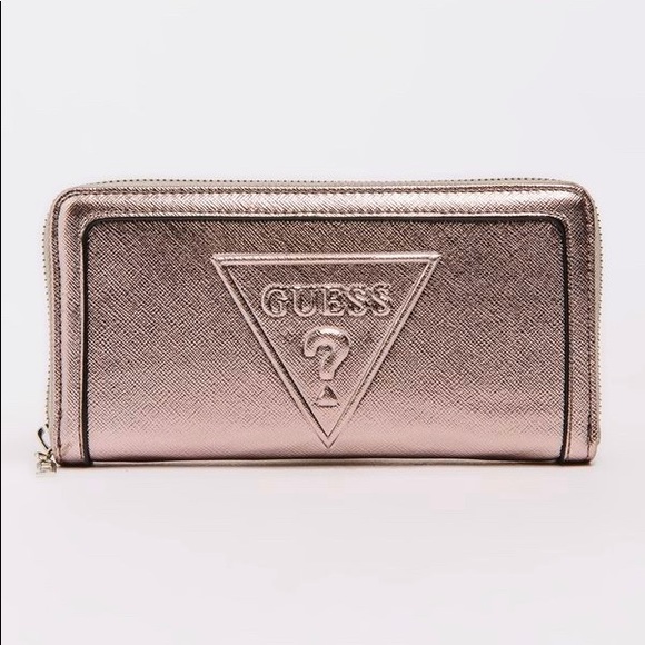 Guess rose gold wallet Clearance